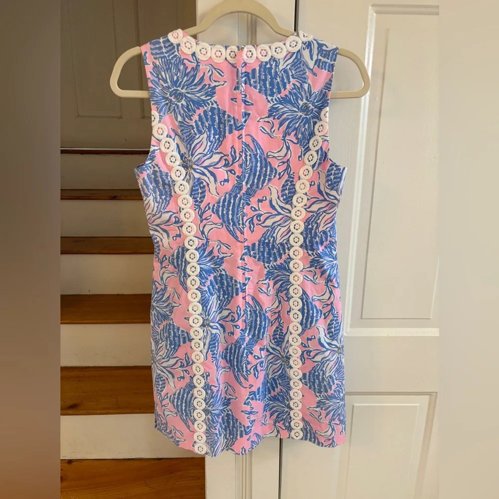 Lilly Pulitzer Ciaran Shift Romper NWT size 2, summer, cotton, beach beauty - Picture 4 of 5